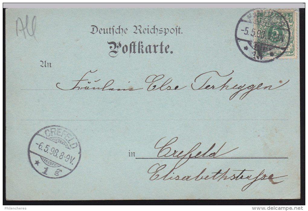 CPA - (Allemagne) Hamburg - Partie A. D. Ulfter B. Eppendorf (1898) - Eppendorf