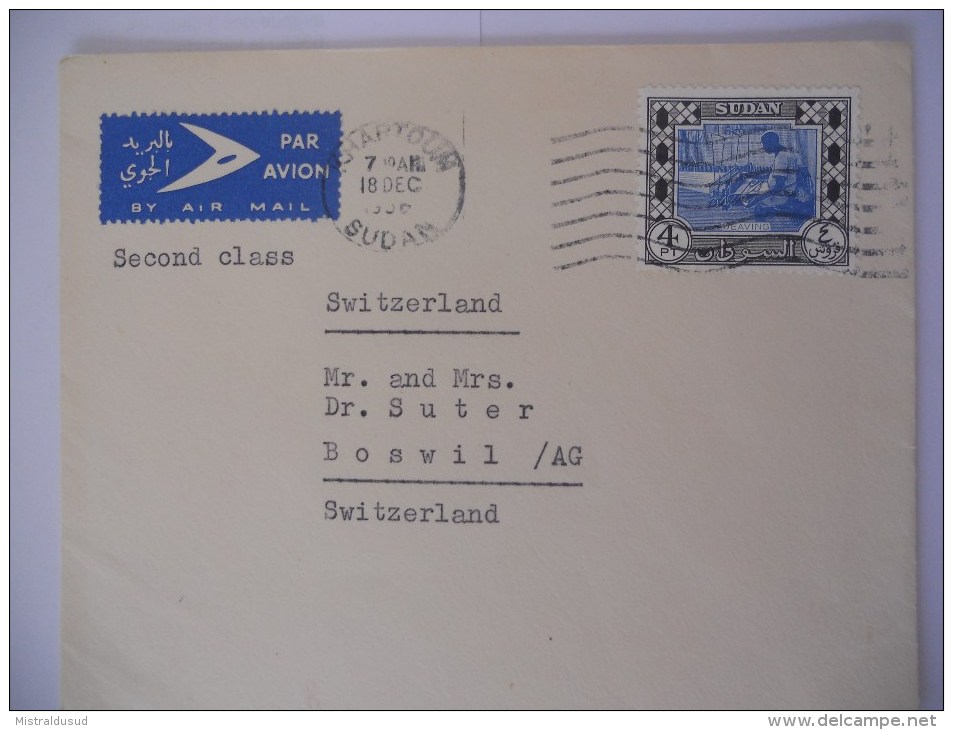 Soudan Lettre Khartoum - Sudan (1954-...)