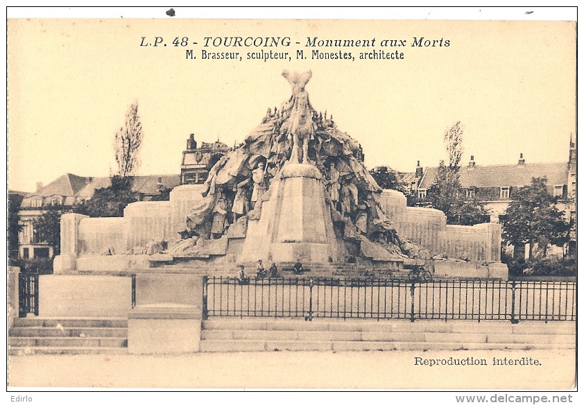 TOURCOING  Monument Aux Morts   Neuve TTB - Tourcoing