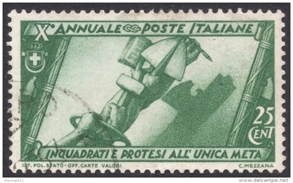 Italy, 25 C. 1932, Sc # 294, Mi # 419, Used - Used