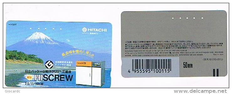 GIAPPONE  (JAPAN) - NTT (TAMURA)  -  CODE 110-011 HITACHI: HISCREW           - USED - RIF. 8536 - Montagnes