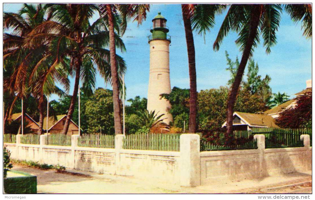 Famous Light House In Old Landmark Of Key West, Florida - Key West & The Keys