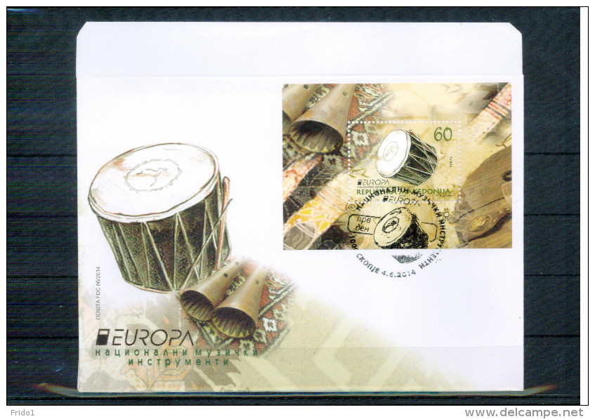 Makedonien / Macedonia 2014 Europa Cept  Block  FDC - 2014