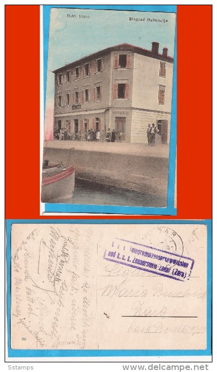 1915  ERSTE WELTKRIEG WW I AUSTRIA  CROATIEN HRVATSKA  ZARA  ZENSUR  POSTALKARD - WW1