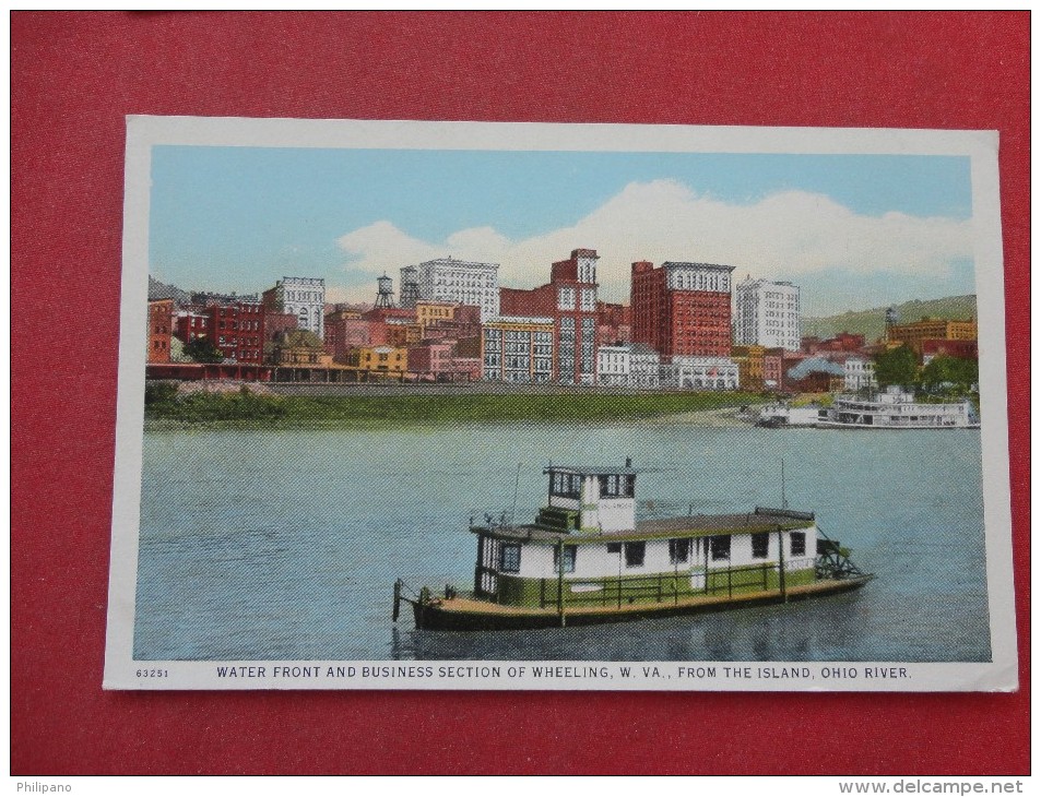 - West Virginia> Wheeling Water Front & Business Section  Ref 1353 - Wheeling