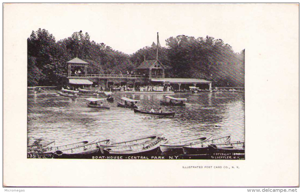 Boat-House, Central Park, N.Y. - Central Park