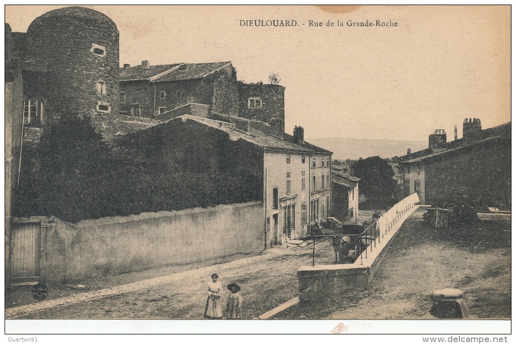 ( CPA 54 )  DIEULOUARD  /  Rue De La Grande-Roche  - - Dieulouard