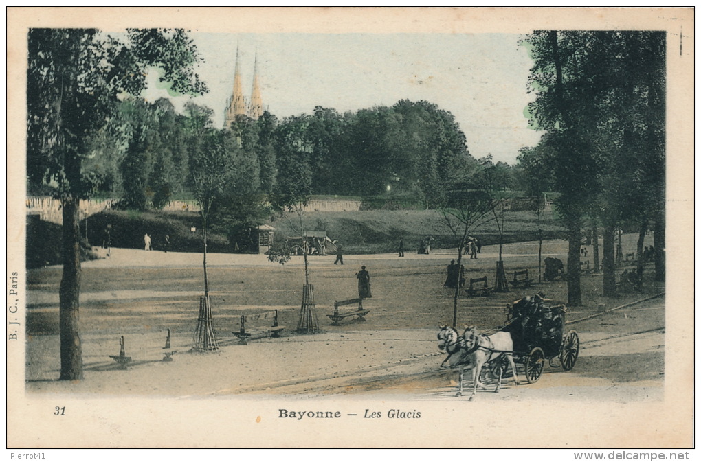 BAYONNE - Les Glacis (carte Précurseur) - Bayonne