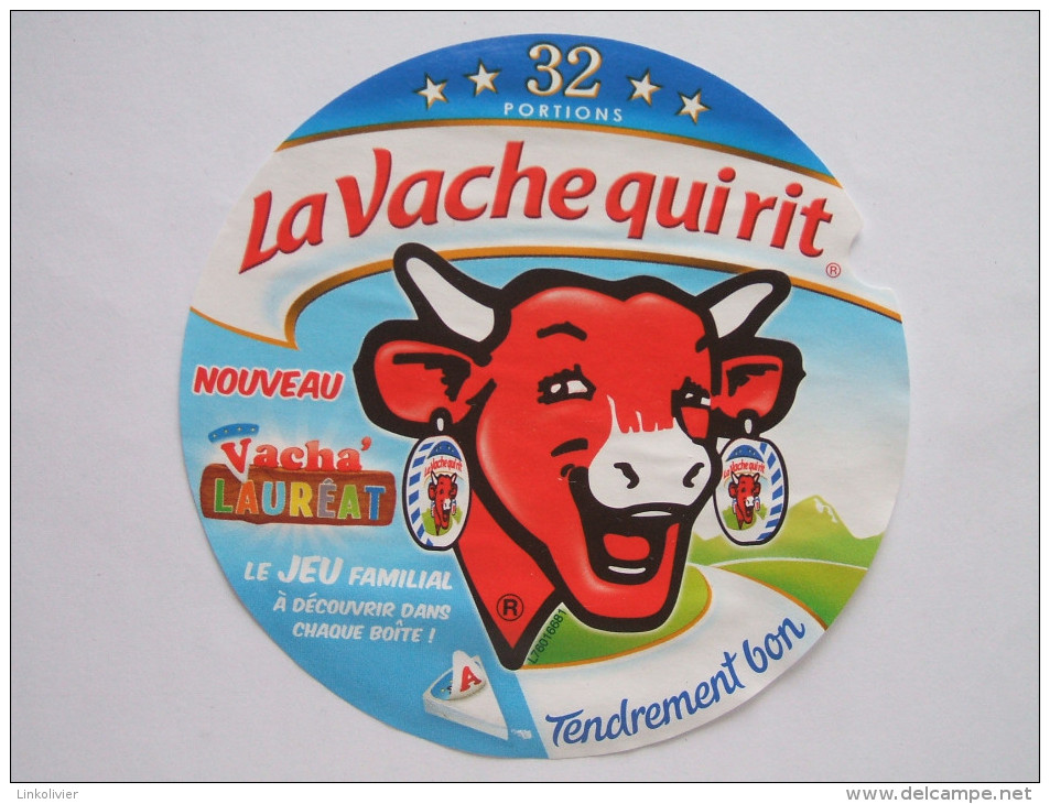 Etiquette Fromage LA VACHE QUI RIT - Vacha'Lauréat - 32 Portions - Fromage