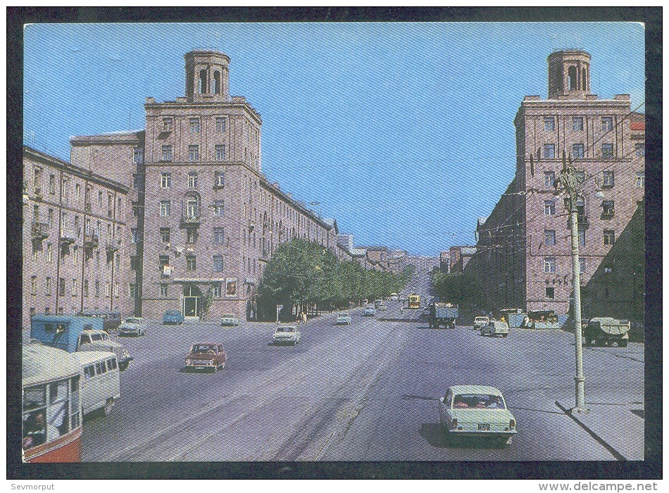 3625 RUSSIA 1974 ENTIER POSTCARD L 64227 (K62) Mint EREVAN YEREVAN ARMENIA KIEVYAN TRAMWAY TRAM CAR TRANSPORT - 1970-79