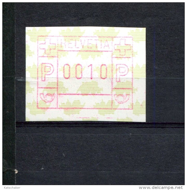 240409099 ZWITSERLAND  POSTFRIS MINT NEVER HINGED POSTFRISCH EINWANDFREI ATM MICHEL 5 U D FACIALE 0010 - Automatenzegels