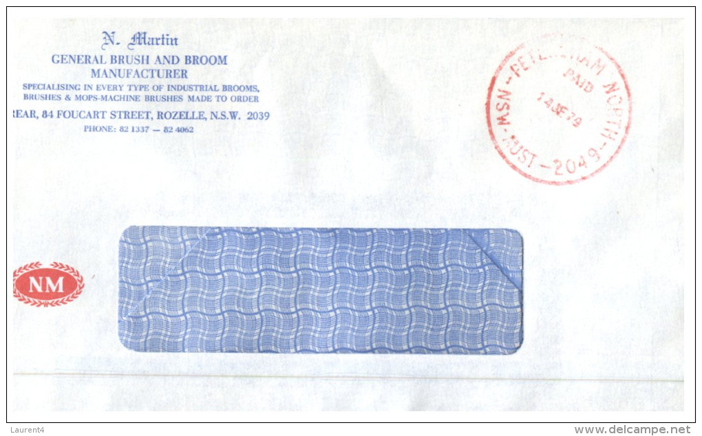 (50) Australia 1970´s Selection Of 4 Commencial Envelopes With Meter Cancel - Altri & Non Classificati