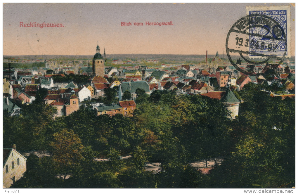 ALLEMAGNE - RECKLINGHAUSEN - Blick Vom Herzogswall - Recklinghausen