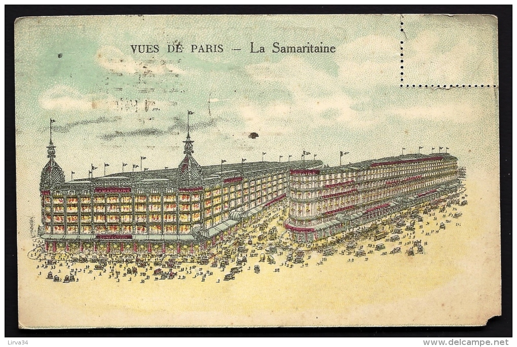 CPA  COMMERCIALE ANCIENNE FRANCE-  ILLUSTRATION COULEUR - LA SAMARITAINE GROS PLAN TRES ANIMÉ- 2 SCANS - Otros & Sin Clasificación