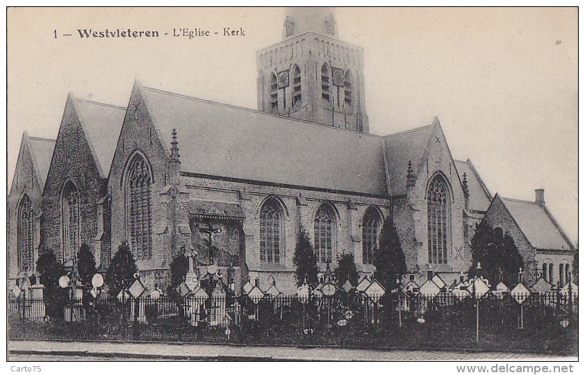 Belgique - Vleteren Westvleteren - Eglise Cimetière - Vleteren