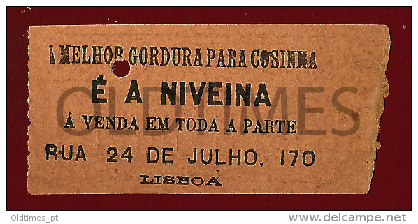 PORTUGAL - LISBOA - CARRIS DE FERRO - 1900 OLD TRAM TICKET - Europa