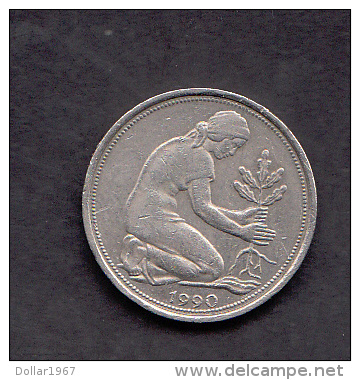 50 Pfennig 1990   J - 50 Pfennig