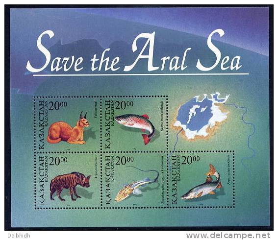 KAZAKHSTAN 1996 Save The Aral Sea Block. MNH / ** - Kazakhstan