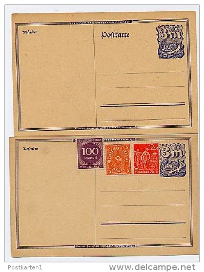 DR P150aI  2 Postkarten  1922 - Cartes Postales