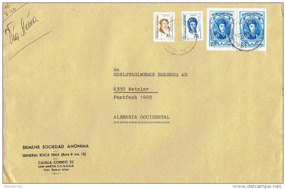 Argentinien / Argentina - Umschlag Gestempelt / Cover Used (t505) - Brieven En Documenten