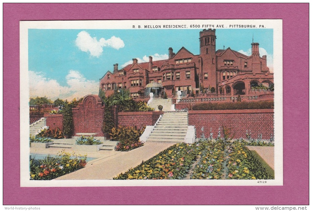 CPA - PITTSBURGH , PA - R.B. Mellon Residence , 6500 Fifth Ave. - 1930 - Pittsburgh