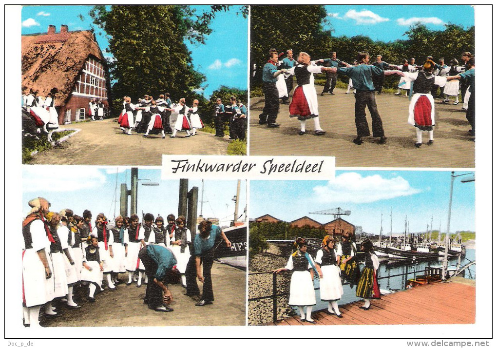 Deutschland - Hamburg Finkenwerder ( Finkwarder / Finkenwarder ) - Trachten - Tracht - Folklore - Costume - Speeldeel - Finkenwerder