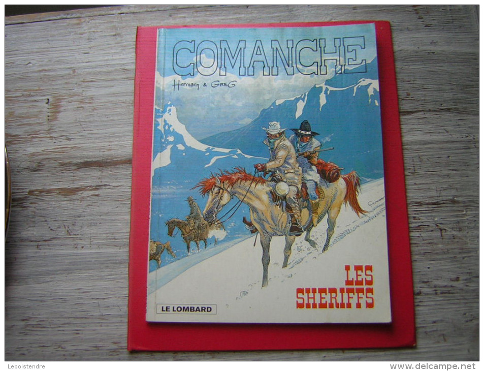 BD  COMMANCHE  HERMANN & GREG  LE LOMBARD  LES SHERIFFS BROCHEE COUVERTURES SOUPLES   PUBLICITAIRE FINA  1999 - Comanche