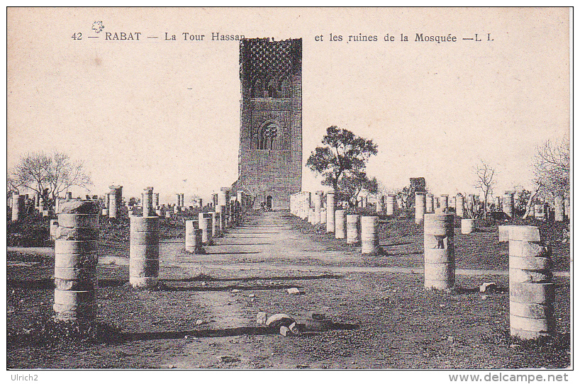 CPA Rabat - La Tour Hassan Et Les Ruines De La Mosquée - 1927 (6013) - Rabat