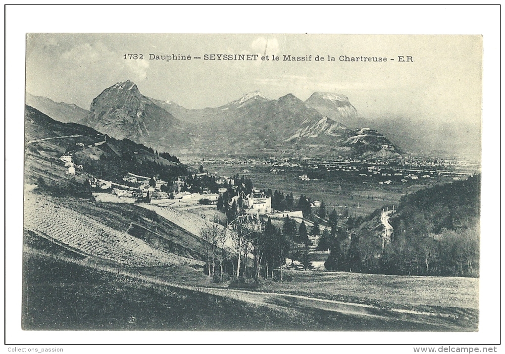 Cp, 38, Seyssinet Et Le Massif De La Chartreuse, écrite 1918 - Other & Unclassified