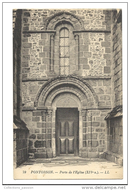 Cp, 50, Pontorson, POrte De L'Eglise - Pontorson