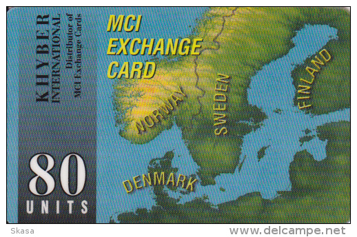 KHYBER 80U  For MCI, Use In Denmark, Finland, Norway, Sweden_ Rare - Sonstige – Europa