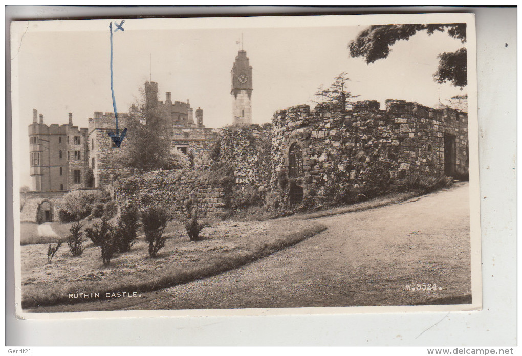 UK - WALES - DENBIGSHIRE - RUTHIN, Ruthin Castle, 1951 - Denbighshire