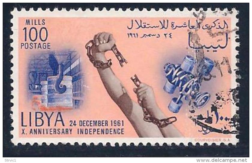 Libya, Scott # 214 Used Independence Anniv., 1961 - Libya