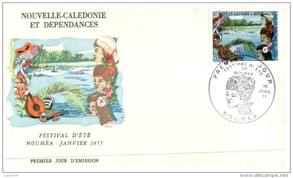 (110) New Caledonia FDC Cover - 1977 - Nouméa Festival - FDC
