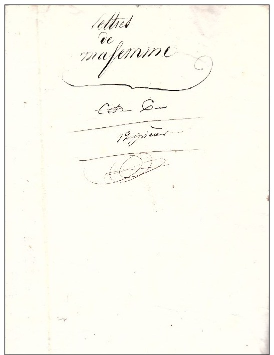 LETTRE. SERIE DE 23 .ECRITE PAR DUCORNAU NEE TABARD. BORDEAUX.1823.1824.1825. - Manuscrits