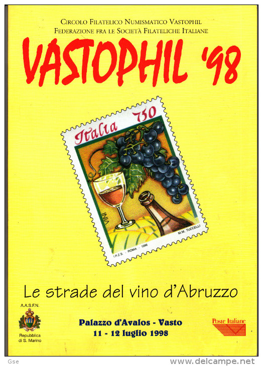 VASTOPHIL  1998 - Libro Di 60 Pagg - "Le Strade Del Vino In Abruzzo" - Altri & Non Classificati