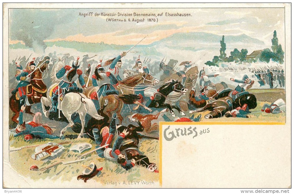 67 - Woerth -  Cpa Gruss Auss - ** Bataille Du 6 Août 1870 ** - Voir 2 Scans - Woerth