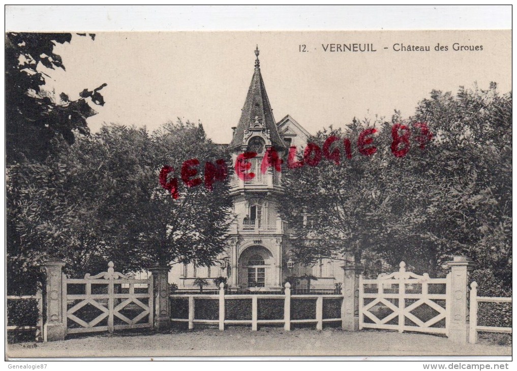 78 - VERNEUIL SUR SEINE - CHATEAU DES GROUES - Verneuil Sur Seine