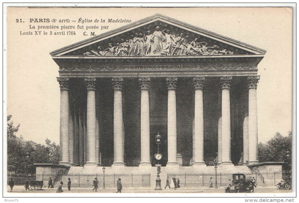 75 - PARIS 8 - Eglise De La Madeleine - CM 21 - Eglises