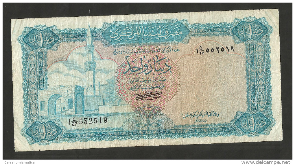 [NC] LIBYA - CENTRAL BANK Of LIBYA - 1 DINAR (1972) - M. Gaddafi - Libyen