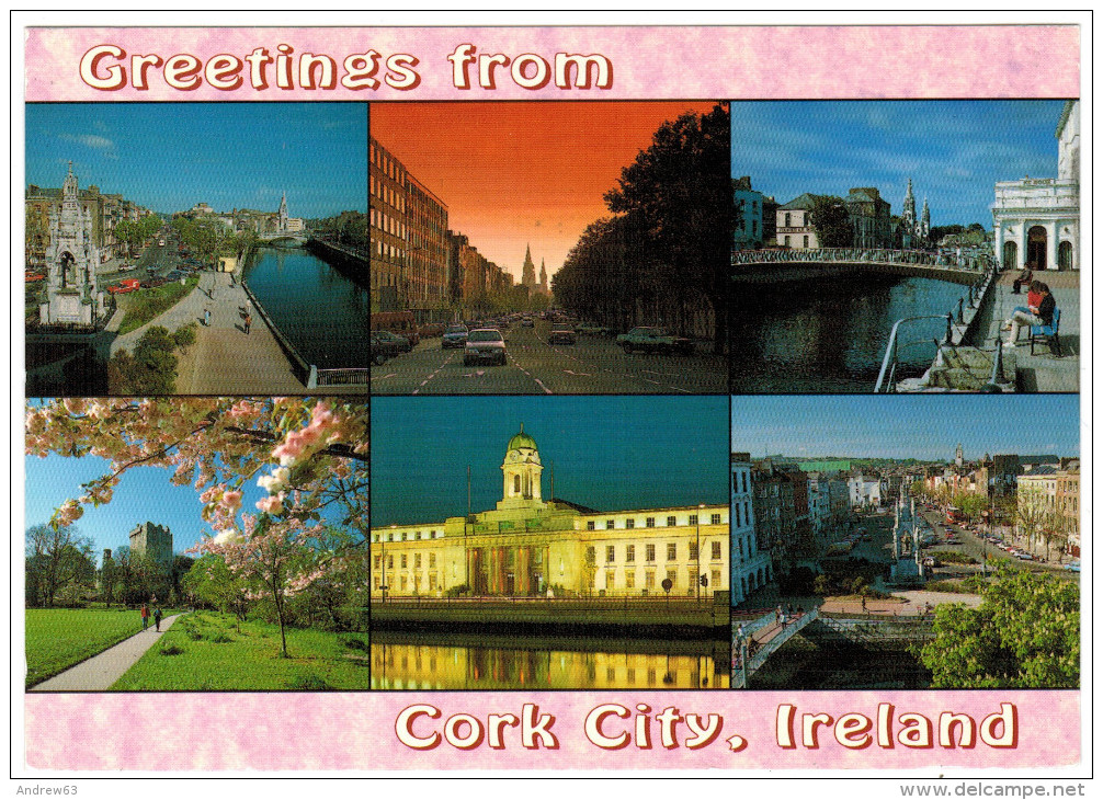 CARTOLINA - IRLANDA - IRELAND - Greetings From Cork City - Viaggiata Per Les Deux Alpes - Cork