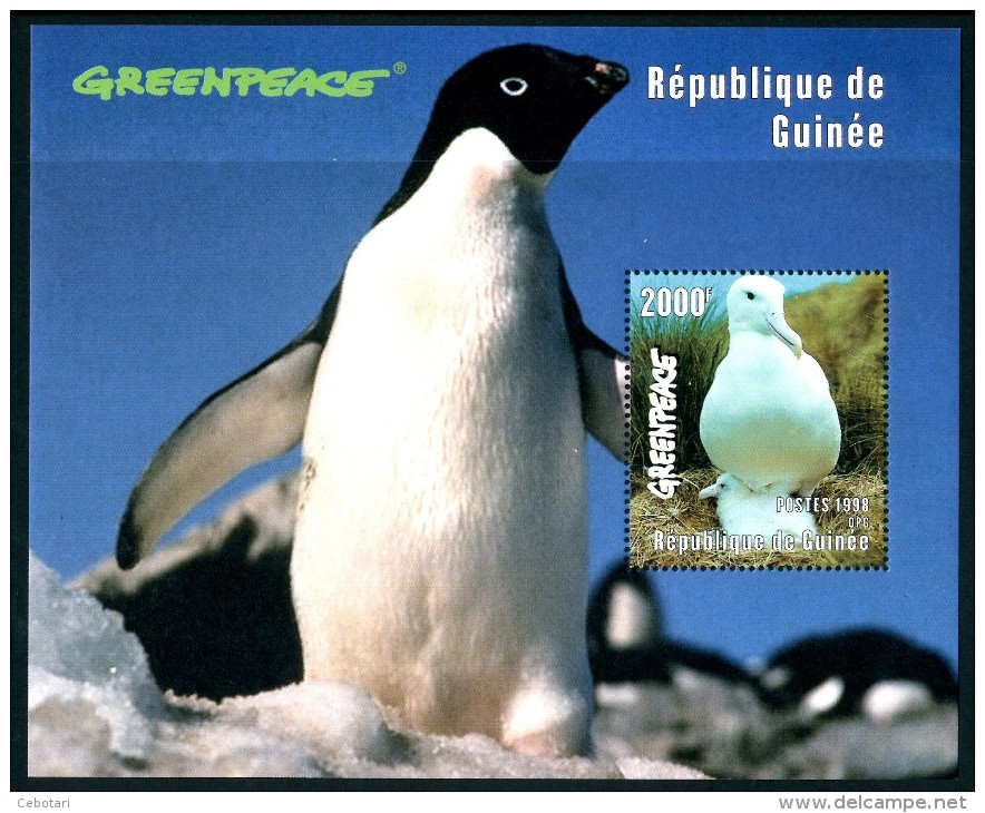 GUINEA 1998** - Greenpeace - "Albatros" - Block MNH Come Da Scansione - Albatros