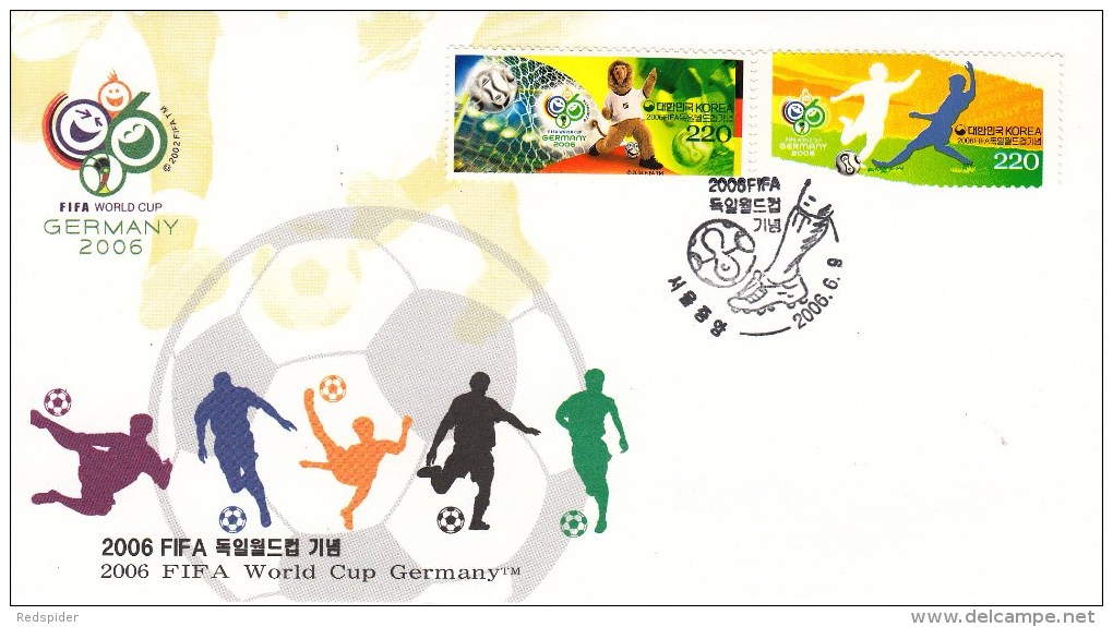 FUSSBALL-FOOTBALL-SOCCER- CALCIO, KOREA REPUBLIC, 2006, FDC / Special Postmark !! - 2006 – Alemania