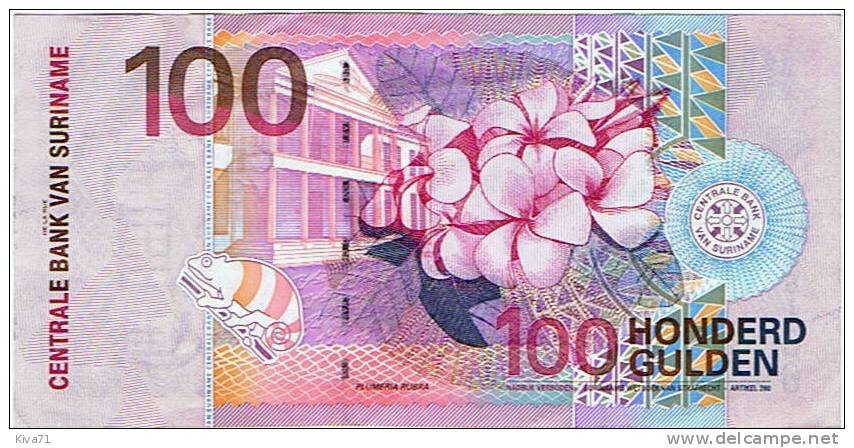 100 GULDEN "SURINAME"  1 Janvier 2000  Ble54 - Surinam