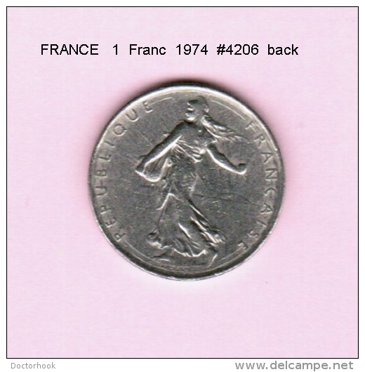 FRANCE   1  FRANC  1974  (KM # 925.1) - Other & Unclassified