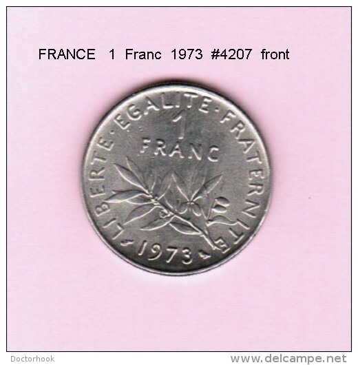 FRANCE   1  FRANC  1973  (KM # 925.1) - Other & Unclassified