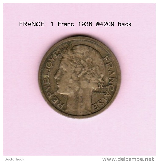 FRANCE   1  FRANC  1936  (KM # 885) - Other & Unclassified