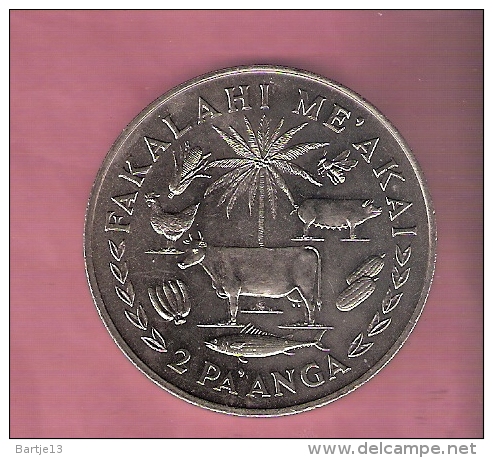 TONGA 2 PA´ANGA 1975 FAO ANIMALS PALM TREE UNC - Tonga