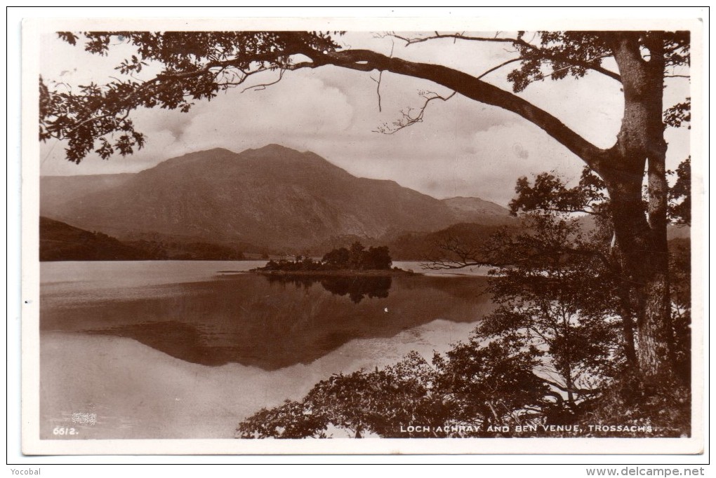 CP, ROYAUME-UNI ; ECOSSE ; PERTHSHIRE, Loch Achray And Ben Vénus, Trossachs, Voyagé En 1934 - Perthshire