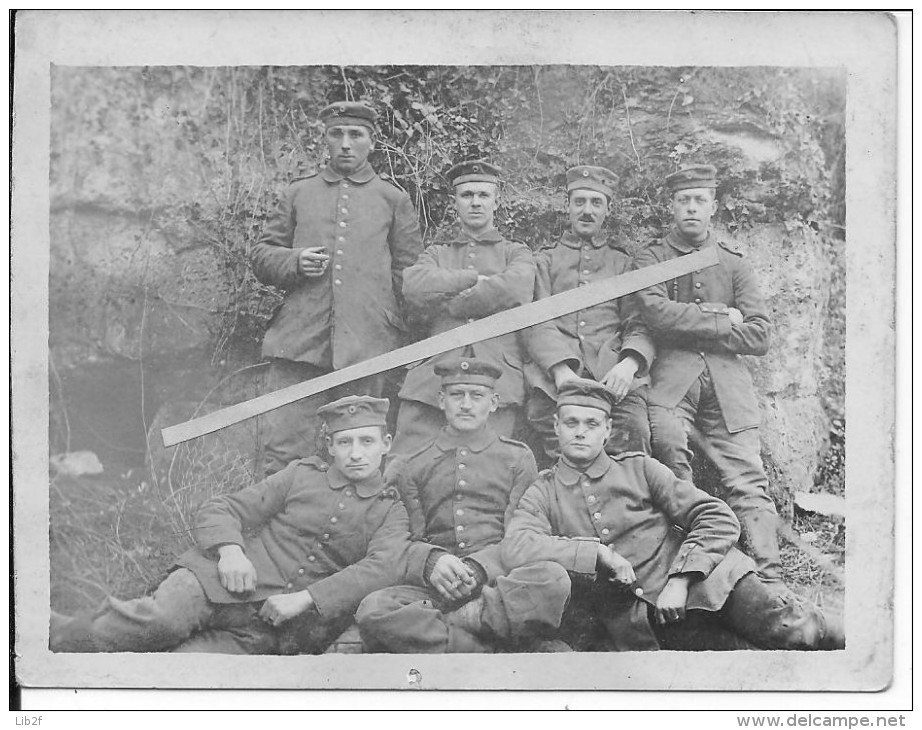 Soldats Allemands Devant Une Carrière Aisne?oise? 1 Photo 1914-1918 14-18 Ww1wwI Wk - War, Military